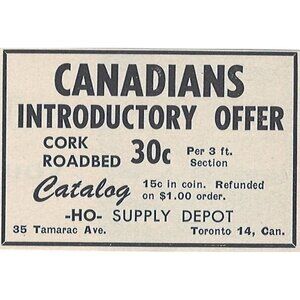 HO Supply Depot Vintage Print Ad 1954 Canadians Intro Offer Original u